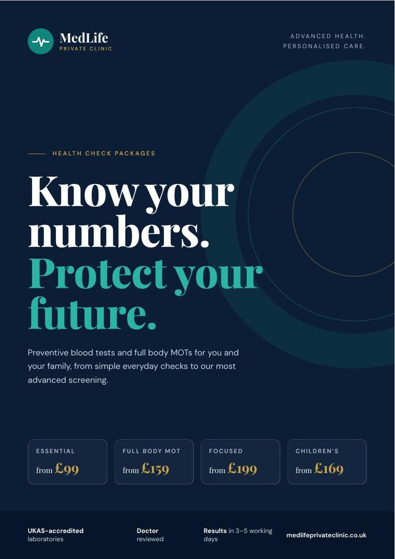 MedLife Private Clinic: Brochure cover